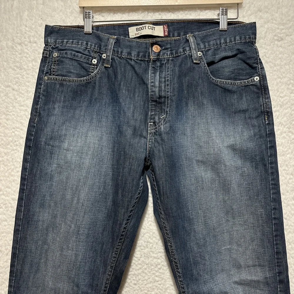 Levi's 527 Bootcut Jeans Blue Denim Western Cowboy 100% Cotton Men's Size 36‎